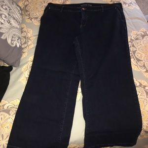 Lands End mid rise trousers jeans